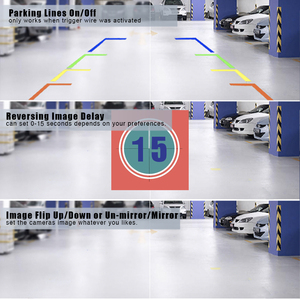 7'' AHD <strong>Backup</strong> <strong>Camera</strong> Kit <strong>with</strong> 1080P AHD or CVBS Switchable <strong>Backup</strong> <strong>Camera</strong> and IP69K 7'' Metal Waterproof Car Monitor - Product Image 2