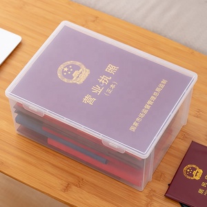 塑料透明可堆叠储物盒，用于证书文件塑料箱存储 - Product Image 6