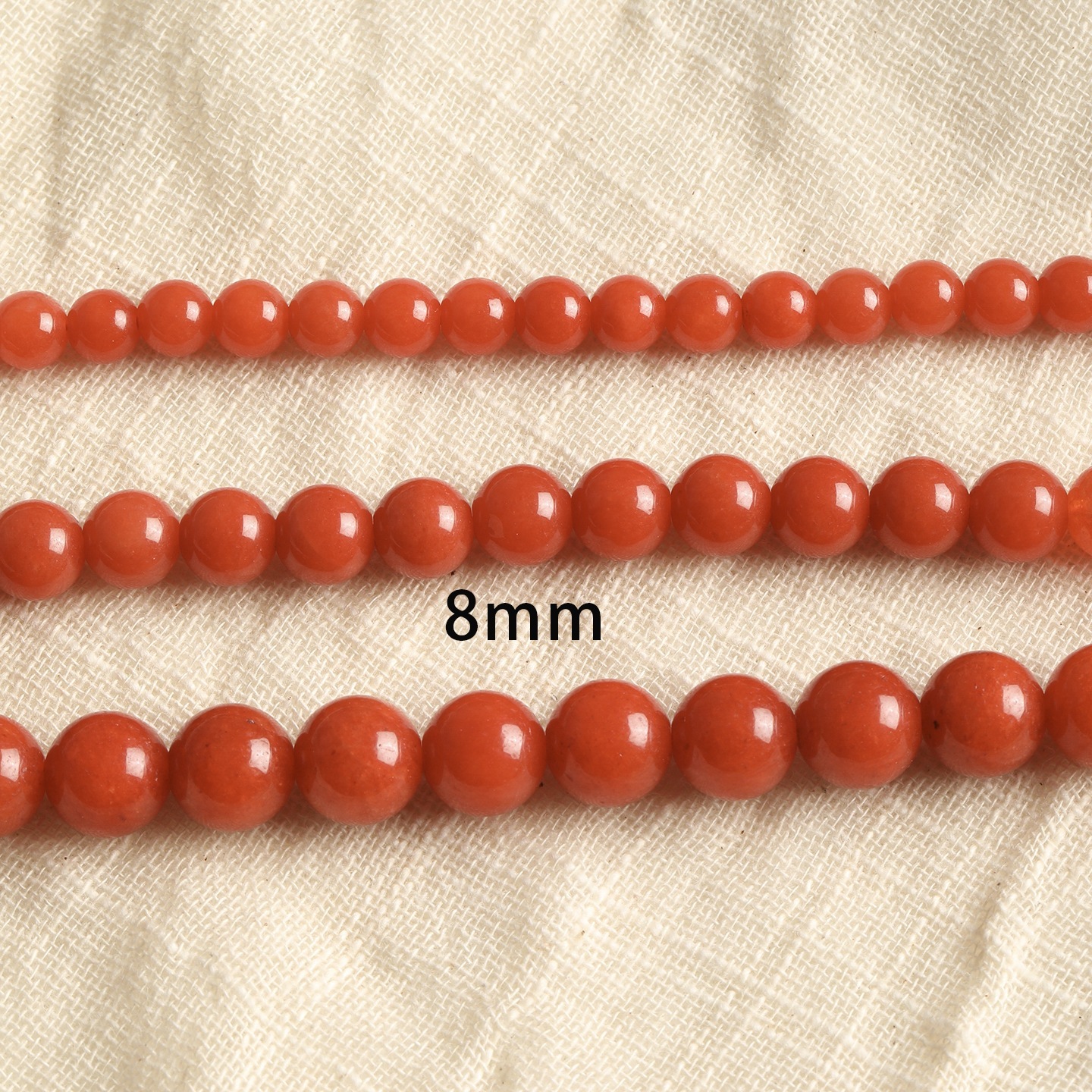 Kaki Rouge 8mm 5pcs