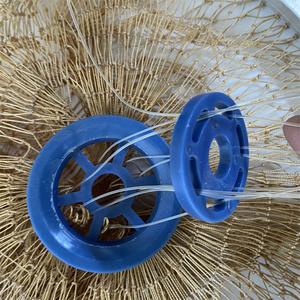 4ft EZ accu-ném chì Sinker 5/8 \ "SQ hoàn toàn mở hạ cánh cá Net dây rút multifilament tay ném đúc Net Đôi Nút - Product Image 4