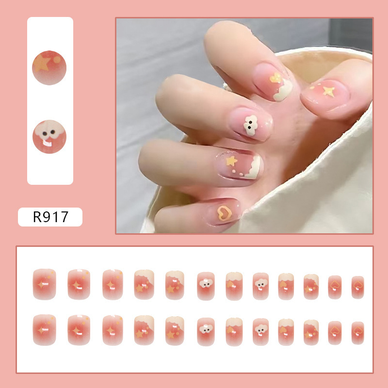 R917 blush clouds glue