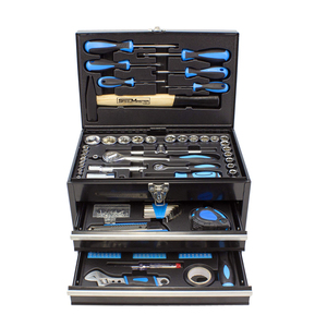 117pc ev DIY ve garaj mekaniği araç kiti seti. Bir Metal araç kutusu prizler, anahtarlar, pense ve popüler araçlar. OEM ODM hazır - Product Image 2