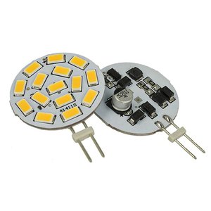 2ピースLEDバルブG4ダブルピンDC/AC 12V/24V 3.5Wウォームホワイト3000K 15 SMD 5630 E11 <span class=keywords><strong>2G11</strong></span> E12 CCCを含む様々なベース