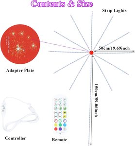 LEDアプリリモートサウンドコントロールシンフォニーDiy RgbスマートコントロールIC花火LEDストリップストリングライト - Product Image 2