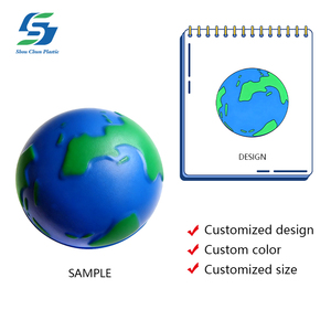 סיטונאי כדור מותאם אישית כדור לחץ כדור pu קצף מוצק אדמה עיצוב חרדה הקלה צעצוע מודפס לוגו מתנה קידום מכירות - Product Image 2