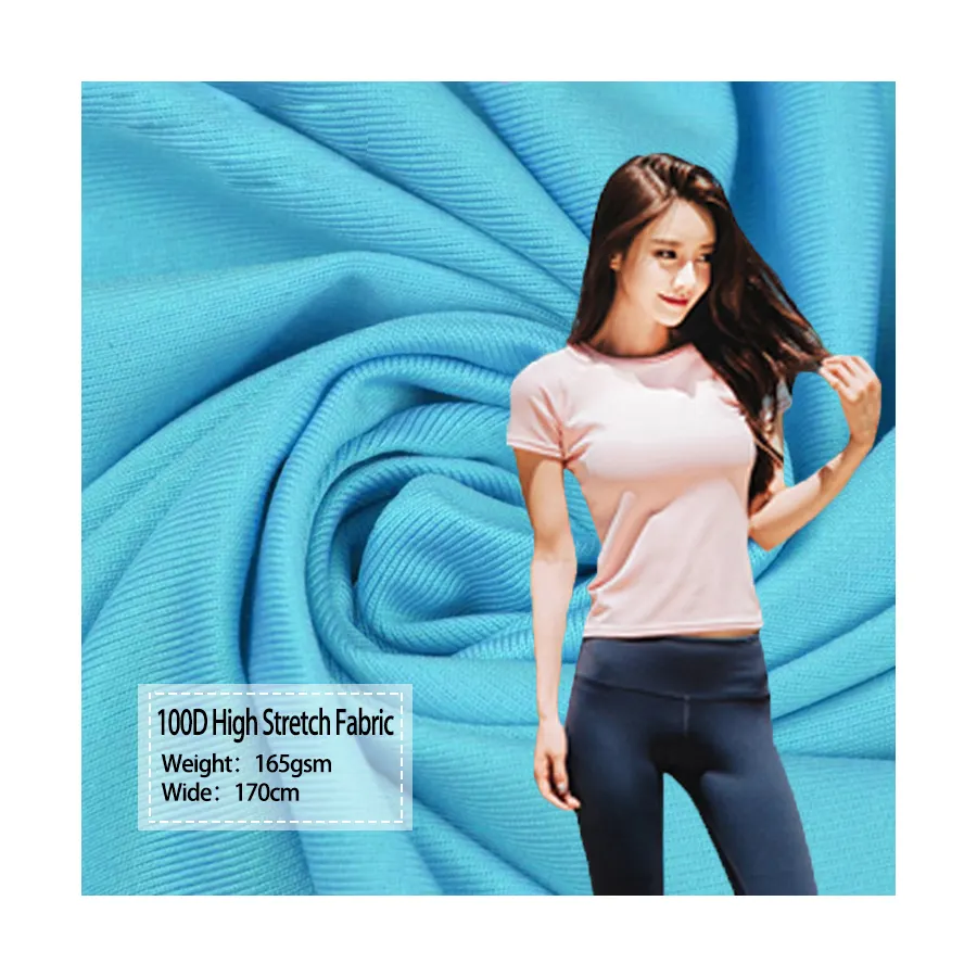 100D cao căng vải 90% Polyester + 10% Spandex Terylene đồng bằng milkfiber vải cho lót vải hoặc đồ bơi