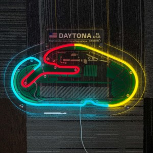 Tùy chỉnh đua người đàn ông hang động dấu hiệu quảng cáo cho Daytona quốc tế Speedway mạch Made Acrylic tùy chỉnh Neon LED - Product Image 1