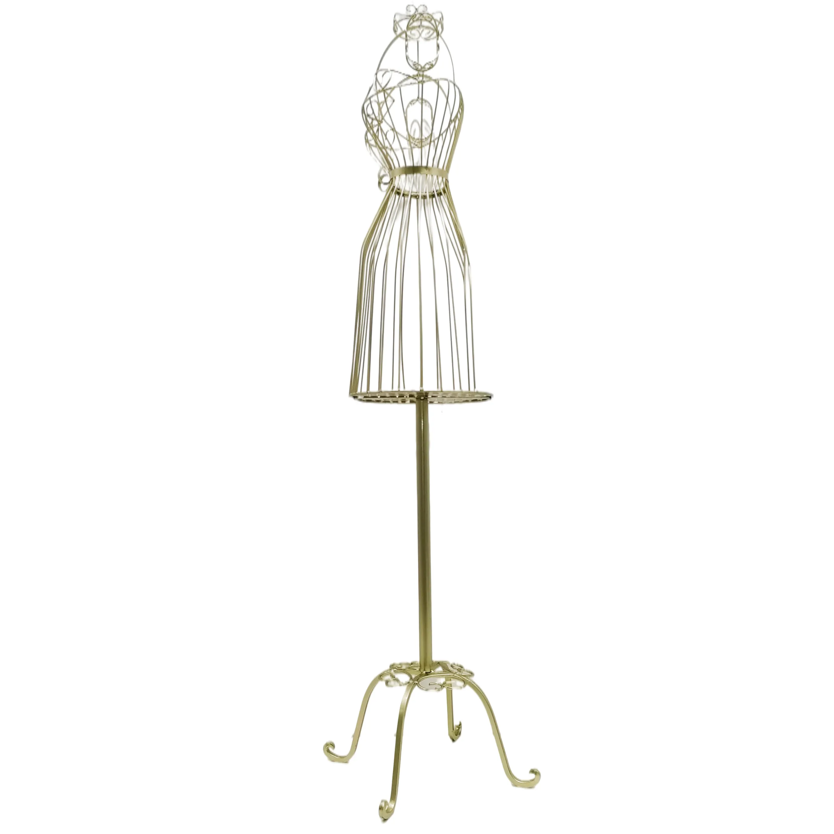 Manequins femininos Stand Wedding Dress Form Display Rack Adereços De Casamento Mulheres Peruca De Metal Stand Janela Display Cabeça Ferro Forjado