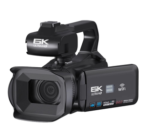 高品质RX200 64MP 6K 18X数码变焦超高清摄像机，带4英寸触摸屏摄像机16G