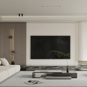 आधुनिक डिजाइन लिविंग रूम फर्नीचर लकड़ी के टीवी कैबिनेट दीवार माउंट यूनिट डिजाइन टीवी स्टैंड - Product Image 6