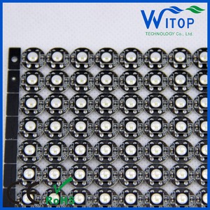 Индивидуально программируемый пиксель с радиатором 5VDC WS2812 RGB чип светодиодный на печатной плате пиксельный светильник цветной свет
