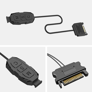 Pupazzo di neve ARGB Controller 5V 3pin a SATA alimentatore Mini RGB Controller Hub 3pin Controller e telecomando