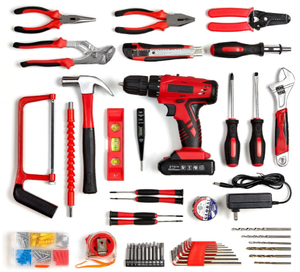 Hicen Cordless Hammer Drill Tool <strong>Kit</strong> 110Pcs Household <strong>Power</strong> Tools Drill Set with 21V Li-Ion Battery &amp; Charger for Home Tool <strong>Kit</strong> - Product Image 2