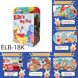 Libro elettronico di lettura elettronica di lettura di storie con luci E suoni Educazione precoce del bambino che impara le auto di pollo degli animali