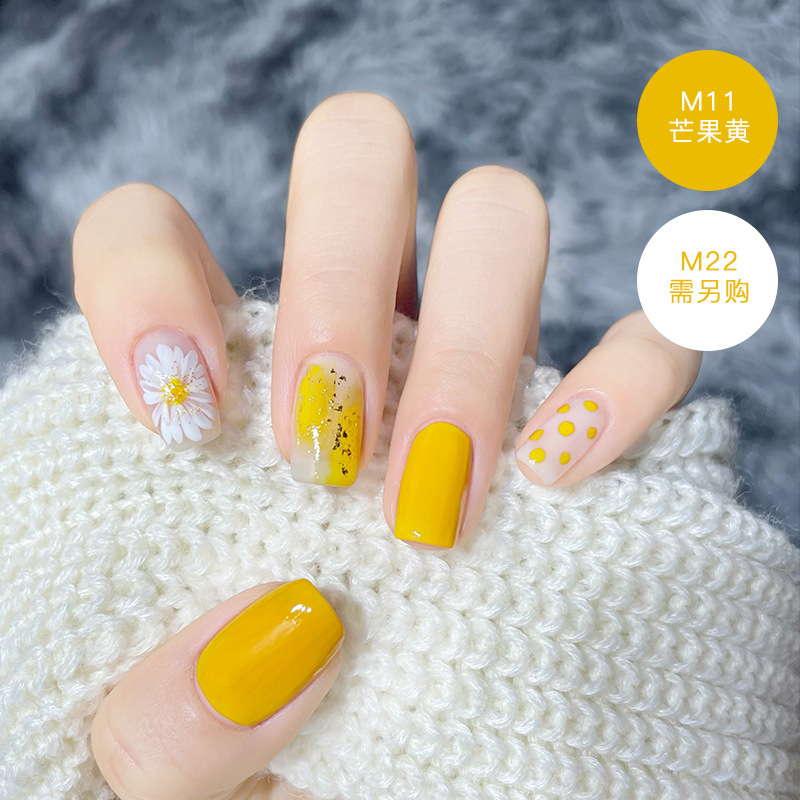 M11 mango yellow maxfine water-based nail polish 70