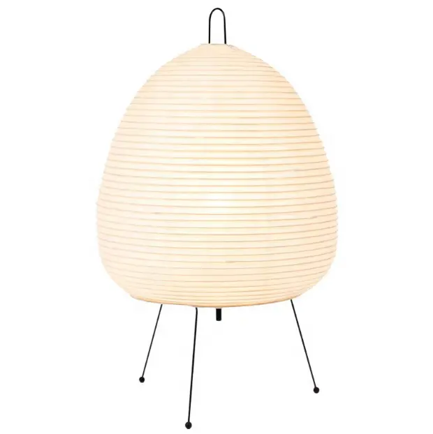 Modern Rice Paper Table Lamp Japanese Style Tripod Desk Lamp for living room