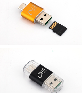 Lettore di schede di memoria TF ad alta velocità adattatore di tipo C a doppio scopo per scheda SD di memoria estesa con spina diretta del telefono cellulare - Product Image 3