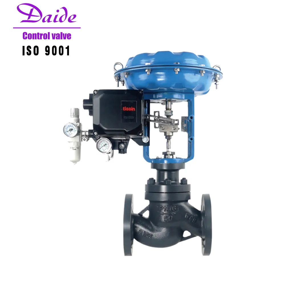 ZXP-16K DN50 PN16 WCB CF8 High Temperature Steam Single seated plug Top guided 2-way Pneumatic control valve