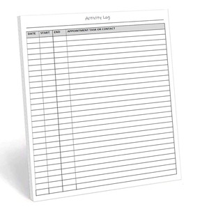 Attività quotidiana personalizzata lavoro per fare lista blocco note attività registro delle attività A4 formato A5 per l'ufficio - Product Image 1
