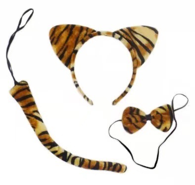 Ensemble trois pièces tigre rouge flamboyant