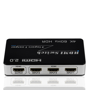HDCP2.2 4K x 2K @ 60H Switch HDMI 3 puertos en 1 salida HDMI Switch 3X1 con control remoto IR - Product Image 4