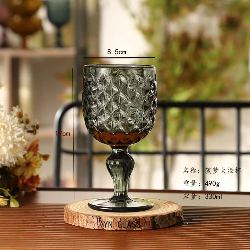 Vaso de piña gris humo