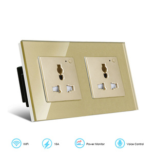 Tuya Smart Wifi Multifuncional 13a Socket Alexa Google Control de voz Control Remoto Sin Hub
