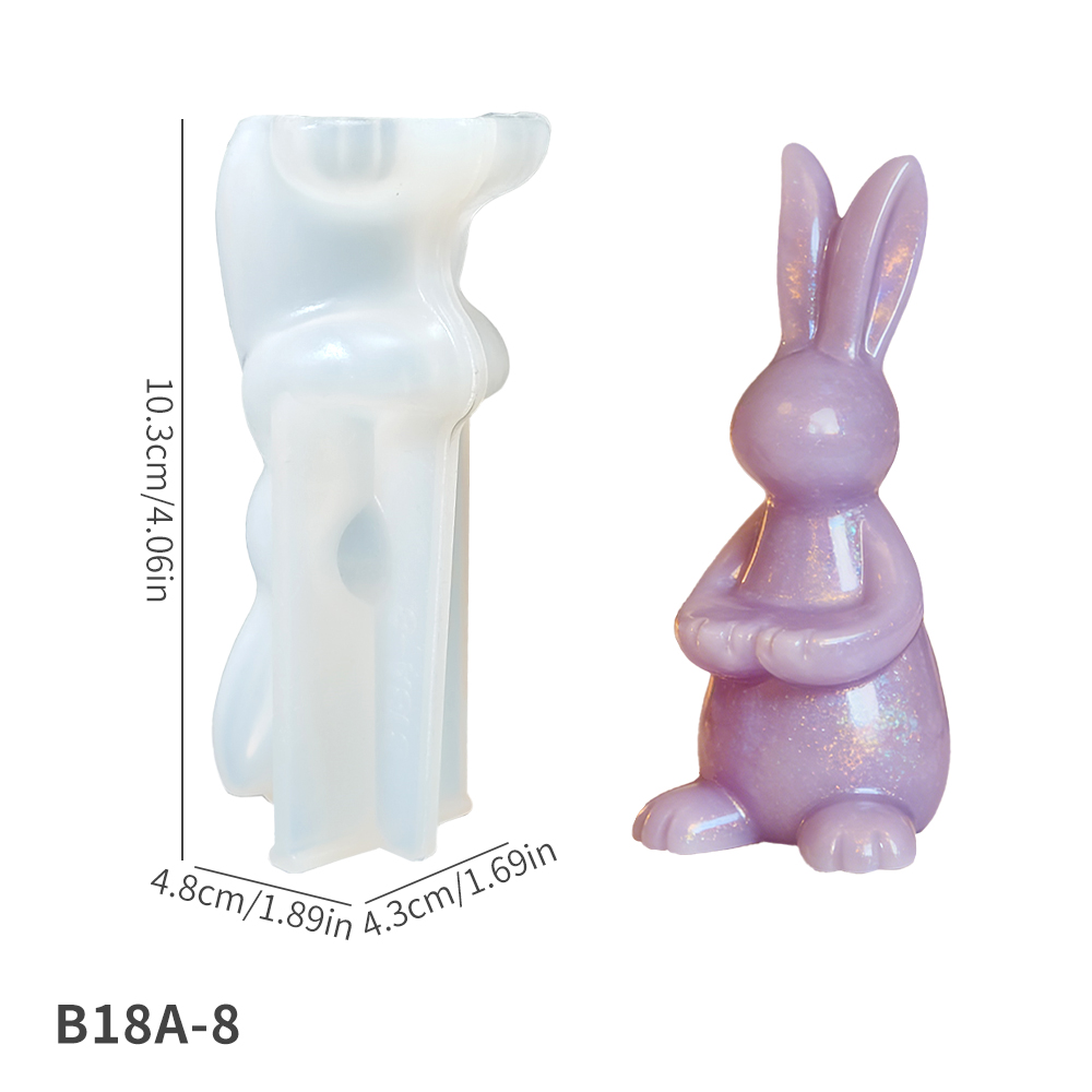 Moule lapin blanc-B18A-8