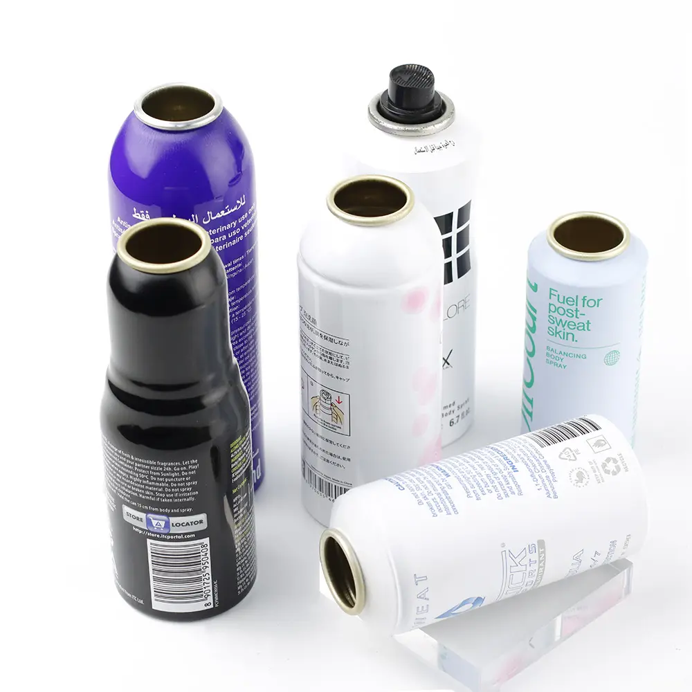 Spray corporal aerósol 75ml, alumínio, lata de alumínio, aerossol, linha de água