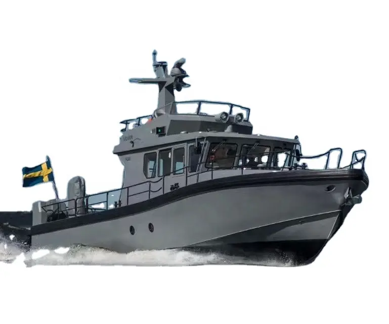 Barco piloto de alumínio para pilotagem e patrulha - navio marinho, navio, navio marítimo de 12m