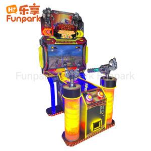 FunPark Hochwertiger Metall-Arcade-Kampfs chieß simulator 1-jährige Münz garantie für englischs prachige Spiel automaten - Product Image 1
