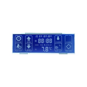 Benutzer definiertes TN LCD-Touchscreen-Display 70-poliges 6-stelliges kapazitives 7-Segment-HTN mit negativem blauem Hintergrund