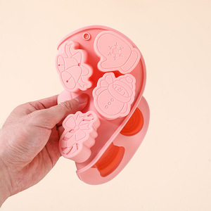 New <span class=keywords><strong>dorian</strong></span> thân thiện với môi cấp thực phẩm Silicone Baking molds 3D giáng sinh Series cho bánh công cụ cho thực phẩm thương mại sử dụng đóng gói trong túi - Product Image 2