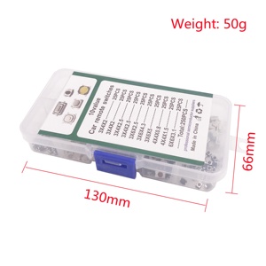 250Pcs/lot 10 Value Tiny Miniature PCB SMD Surface Mount Momentary <strong>Button</strong> Micro Tactile Reset <strong>Push</strong> <strong>Switch</strong> for Car <strong>Keys</strong> Camera - Product Image 6