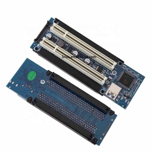 Adaptador PCIe x1 x4 x8 x16 a doble ranura PCI express a 2 tarjetas pci con Cable extensor USB 3,0 para tarjeta de sonido paralelo serial - Product Image 2
