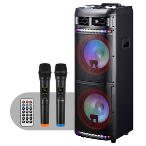 LED ışıkları ile Karaoke makinesi taşınabilir Bluetooth hoparlör FM radyo uzaktan kumanda destekler TF kart/USB/AUX - Product Image 1