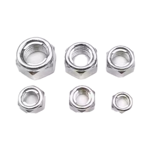 Nhà máy trực tiếp mạ kẽm tất cả các kim loại hình lục giác khóa hạt tự khóa M4 M5 M6 M8 M10 M12 M16 chống nới lỏng tấm sắt hạt miễn phí - Product Image 4