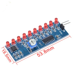 NE555 + CD4017 koşu LED akış LED ışık elektronik üretim paketi DIY kiti CD4017 koşu su işık DIY kiti NE555 - Product Image 3