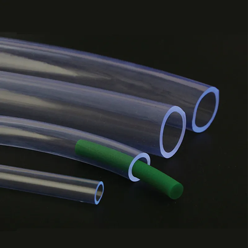Mangueira de água transparente macia 4mm, tubo de ar único de vinil flexível de plástico transparente