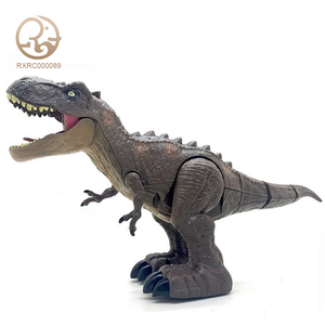 Unisex 2.4Ghz gerçekçi dinozor oyuncak çocuklar için eğitim uzaktan kumanda sprey ışık ses PVC malzeme ile komik özelliği - Product Image 4