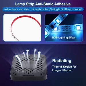 Yükseltme akıllı LED TV arka işık ekran renk Sync ortam aydınlatma LED şerit işık 4K HDMI uyumlu 2.0 40-120 inç TV - Product Image 5