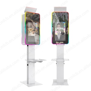 CHIMEE 21.5 Inch LCD Touch Monitor Mirror Selfie Photo Booth with LED Flash Light RGB Light Camera Printer Adapted for Event - Product Image 4