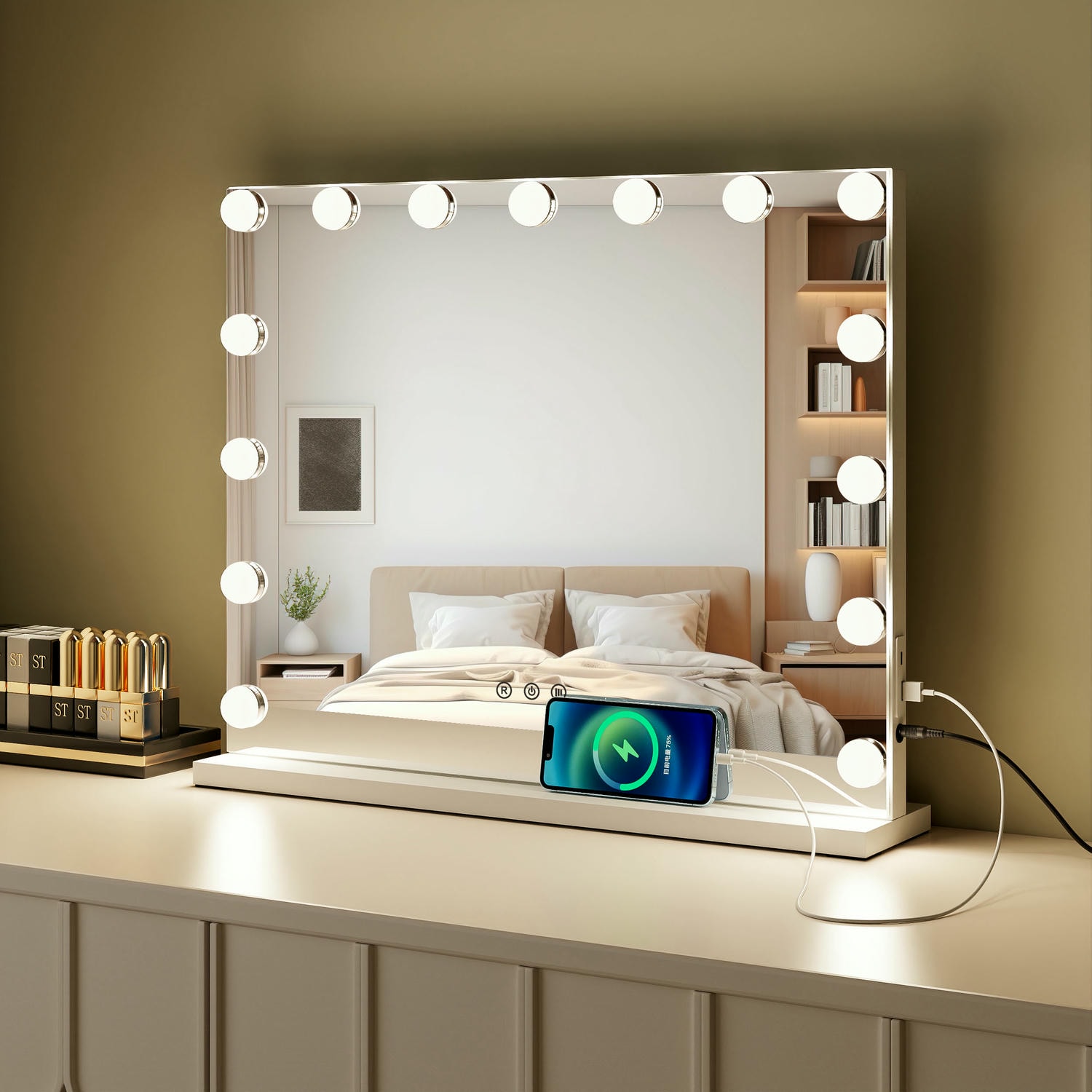 DP357 Bulb Vanity Mirror