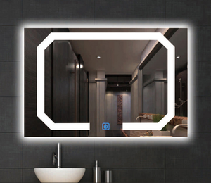 Factory Price Special Modern Various Shapes Screen Touch Control Smart Mirror Front &amp; Backlit <strong>Led</strong> Lights Anti-fog Bath Mirror - Product Image 4