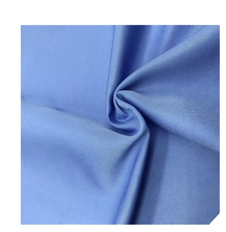 75D*60S 2/2 twill 100% polyester wholesale soft and thin fabric for coat dress garment
