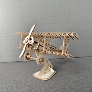 3D yaratıcı ahşap bulmaca Gliders egzersiz beyin gücü ve sabır için eğitim DIY oyuncak - Product Image 5