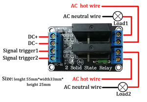 Original 2-Wege-Solid-State-Relay-Modul 5 V Trigger 250 V2 A für niedriges Niveau Relay-Modul als Elektronikkomponente - Product Image 5