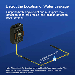 Locating Smart Water Leak Sensor Wired Flood Alarm Cable Liquid Level Detector for PC Room Data Center Warehouse with Cable <strong>Line</strong> - Product Image 4