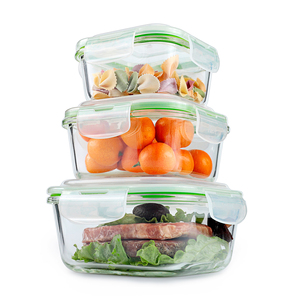 Bộ Đồ Thủy Tinh 8 Món, Hộp Chứa Đồ Ăn Kín, Bằng Thủy Tinh Chống Rò Rỉ - Product Image 2