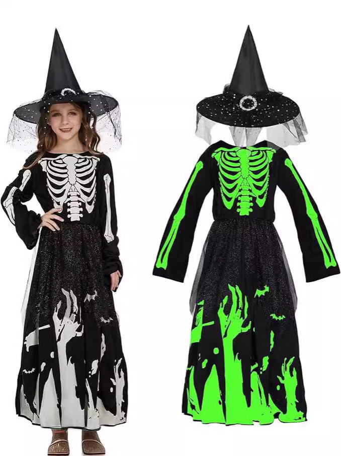 Squelette lumineux Reaper-Femme